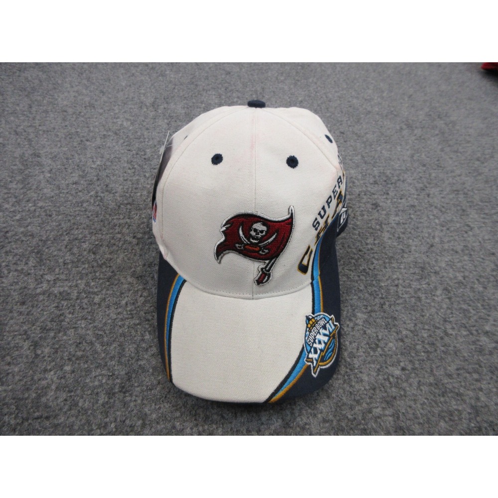 Tampa Bay Buccaneers Hat Cap Strap Back Mens OSFA NFL Super Bowl XXXVII Reebok